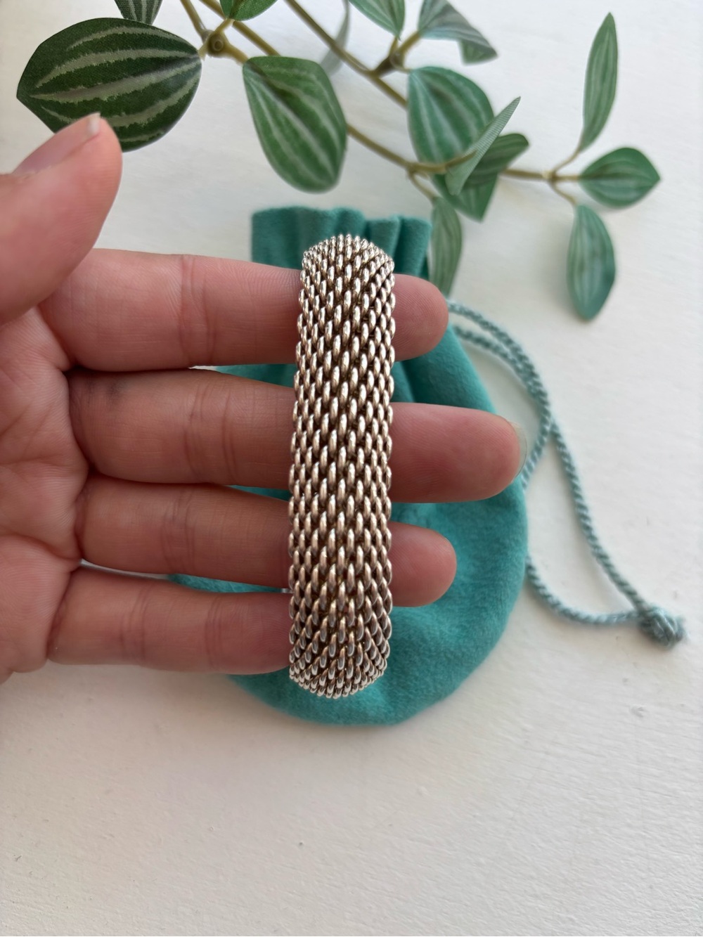 Tiffany & Co. Somerset Mesh Sterling Silver Bracelet